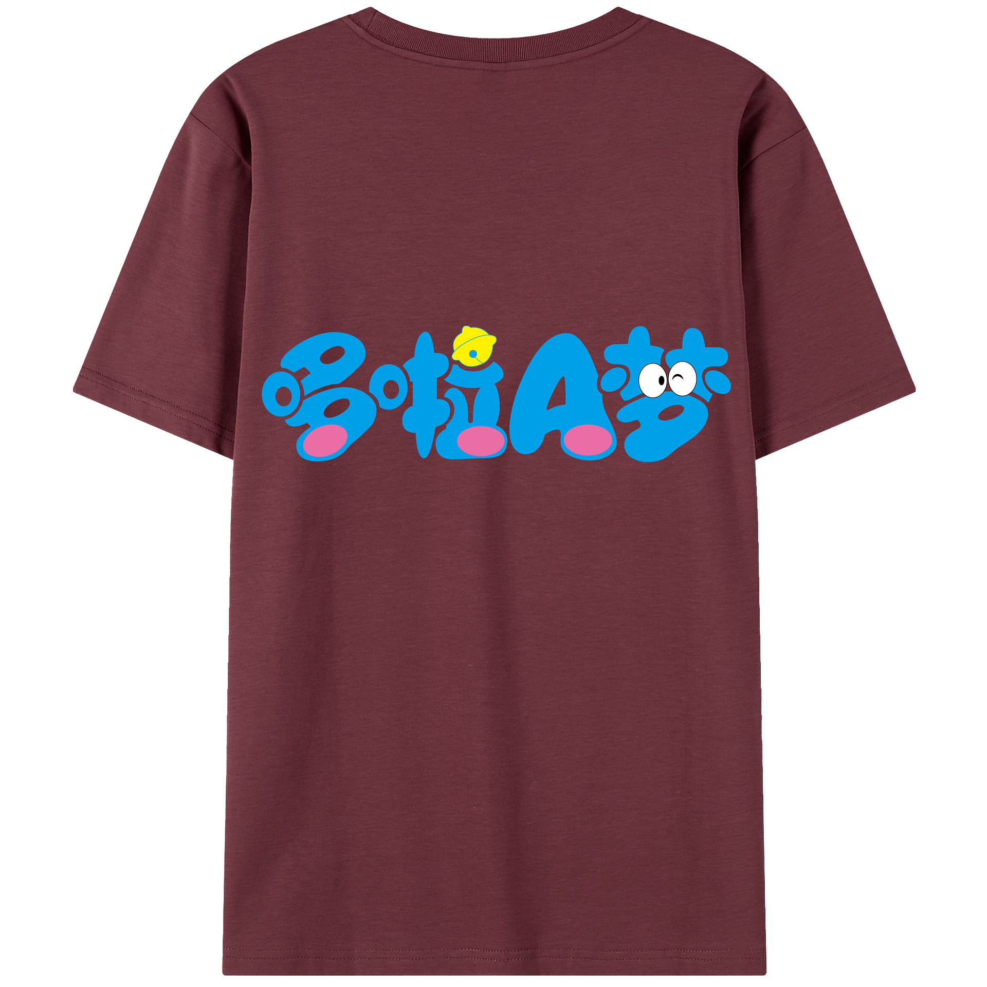 （画像用） ドラえもん Doraemon 綿100％半袖Tシャツ（背面プリント）